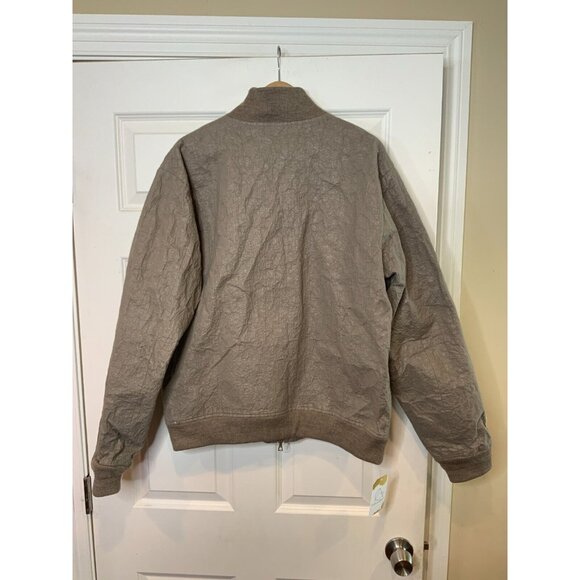 John Elliott Gray Wool Zip-Up Varsity Bomber Jacket Season Eight, Size Large - Picture 6 of 7